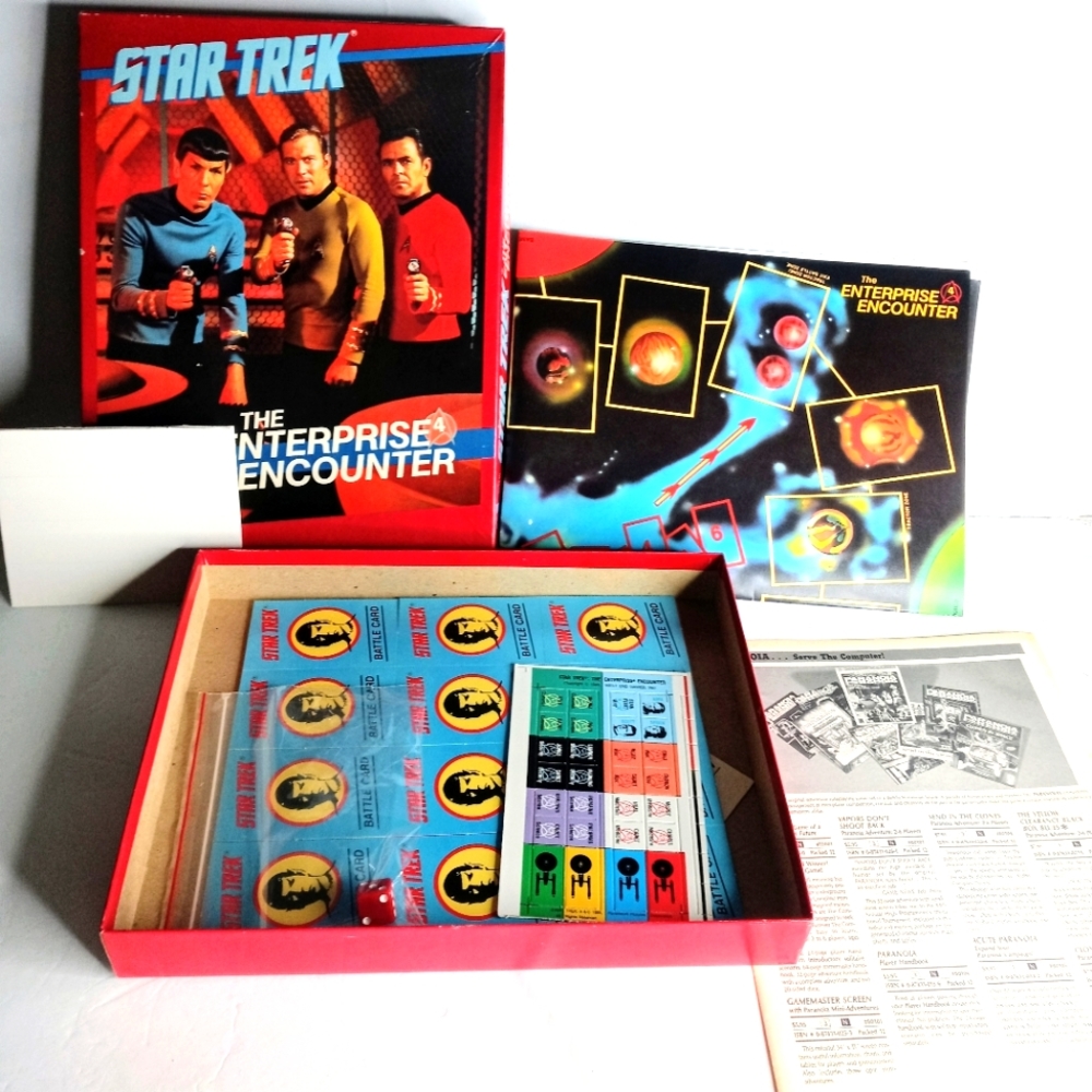 1985 Vintage Star Trek Enterprise Encounter West End Games #20030 Board Game Age
